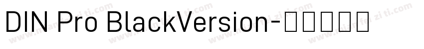 DIN Pro BlackVersion字体转换